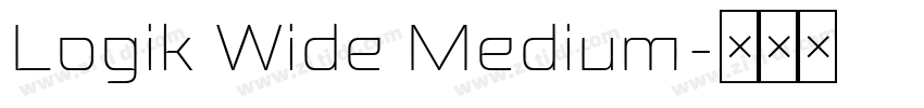 Logik Wide Medium字体转换
